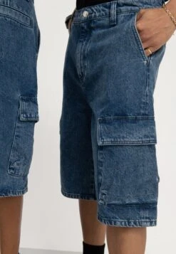 YOURTURN Unisex - Denim Shorts - Blue Denim -Yourturn Shop 49d3adcfd05143f5958fb2586c4282e6