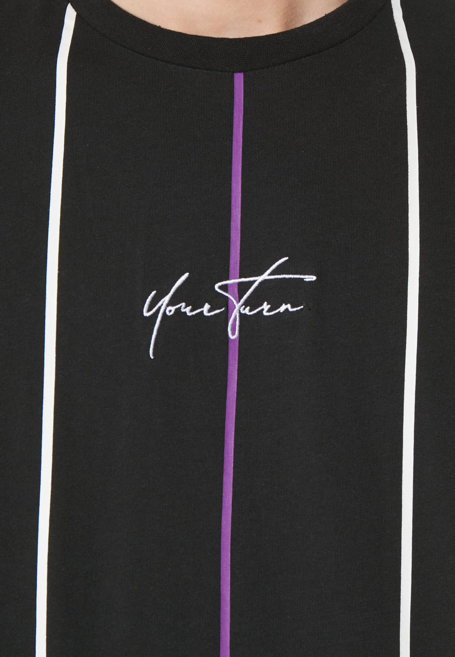 YOURTURN Unisex - Print T-Shirt - Purple 7 YOURTURN Unisex - Print T-Shirt - Purple - Image 5