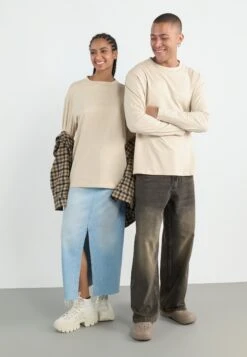 YOURTURN UNISEX 3 PACK - Long Sleeved Top - Off-white/dark Green/dark Brown