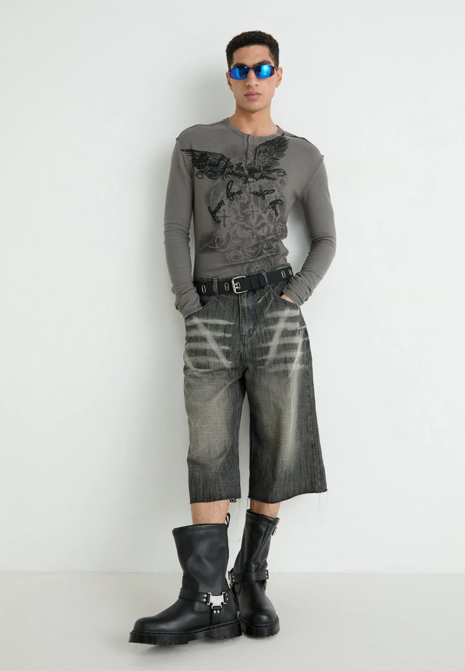 YOURTURN UNISEX - Sunglasses - Blue 4 YOURTURN UNISEX - Sunglasses - Blue - Image 2