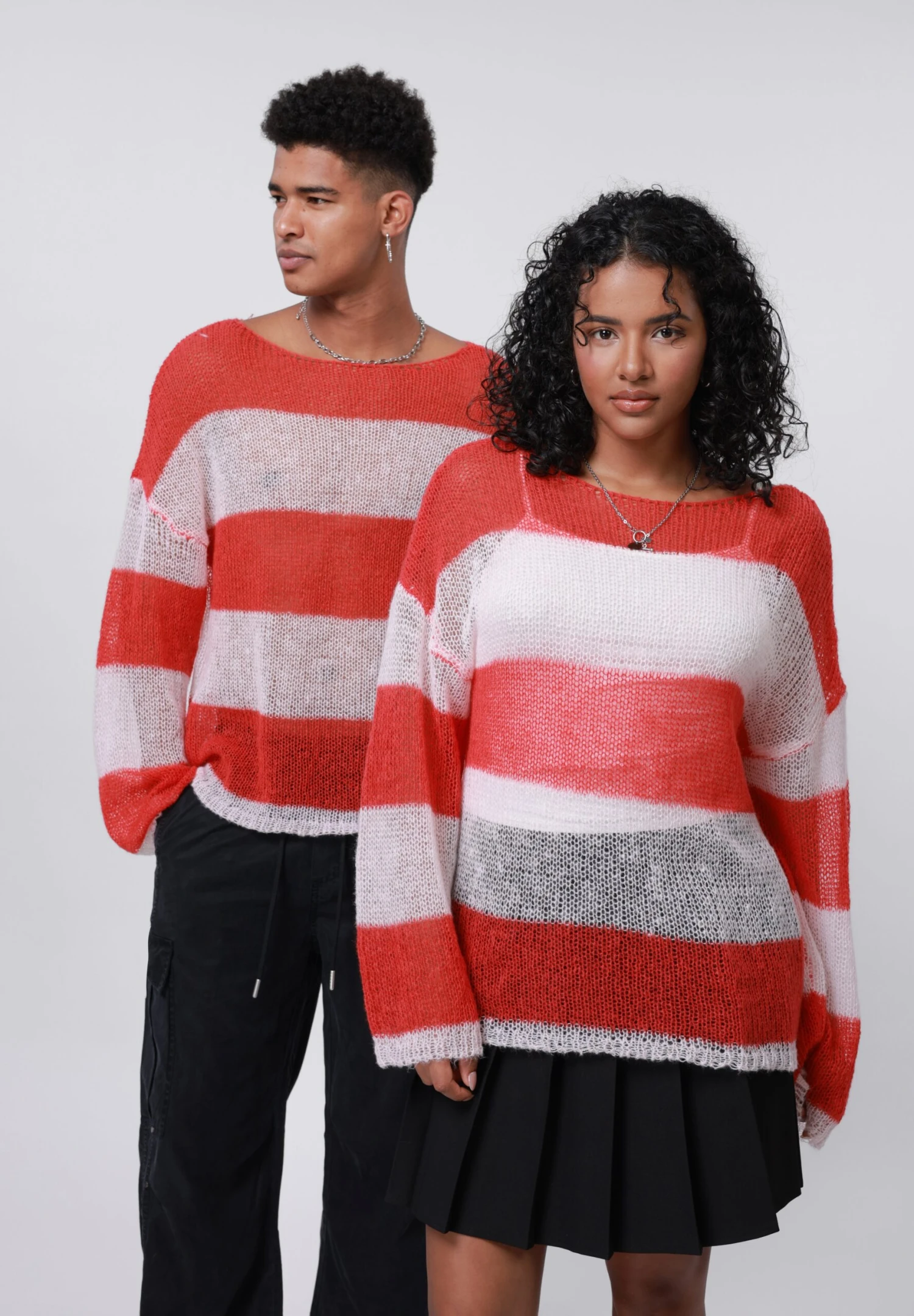YOURTURN UNISEX - Jumper - Red/ecru 3 YOURTURN UNISEX - Jumper - Red/ecru