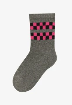 UNISEX 7 PACK - Socks - Pink/black/mottled Dark Grey -Yourturn Shop 4ffdd679d0d5410c84098ac3a12c52fa