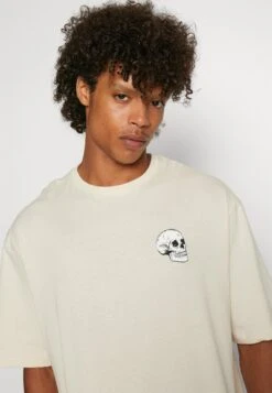 YOURTURN SkullGraphic- Print T-Shirt - Beige -Yourturn Shop 51933a913e1d4c3a999b17b2e224b5c5