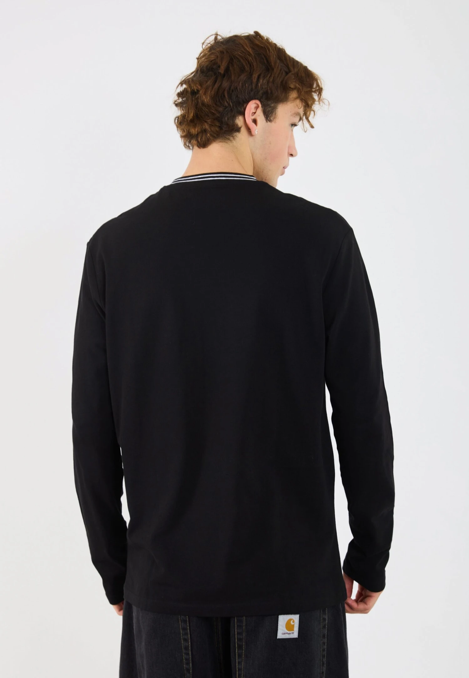 YOURTURN UNISEX - Long Sleeved Top - True Black 7 YOURTURN UNISEX - Long Sleeved Top - True Black - Image 5