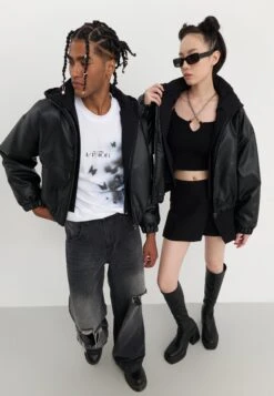 YOURTURN UNISEX - Light Jacket - Black -Yourturn Shop 5262fd92ff7845c9a6dac7f6e83aadce