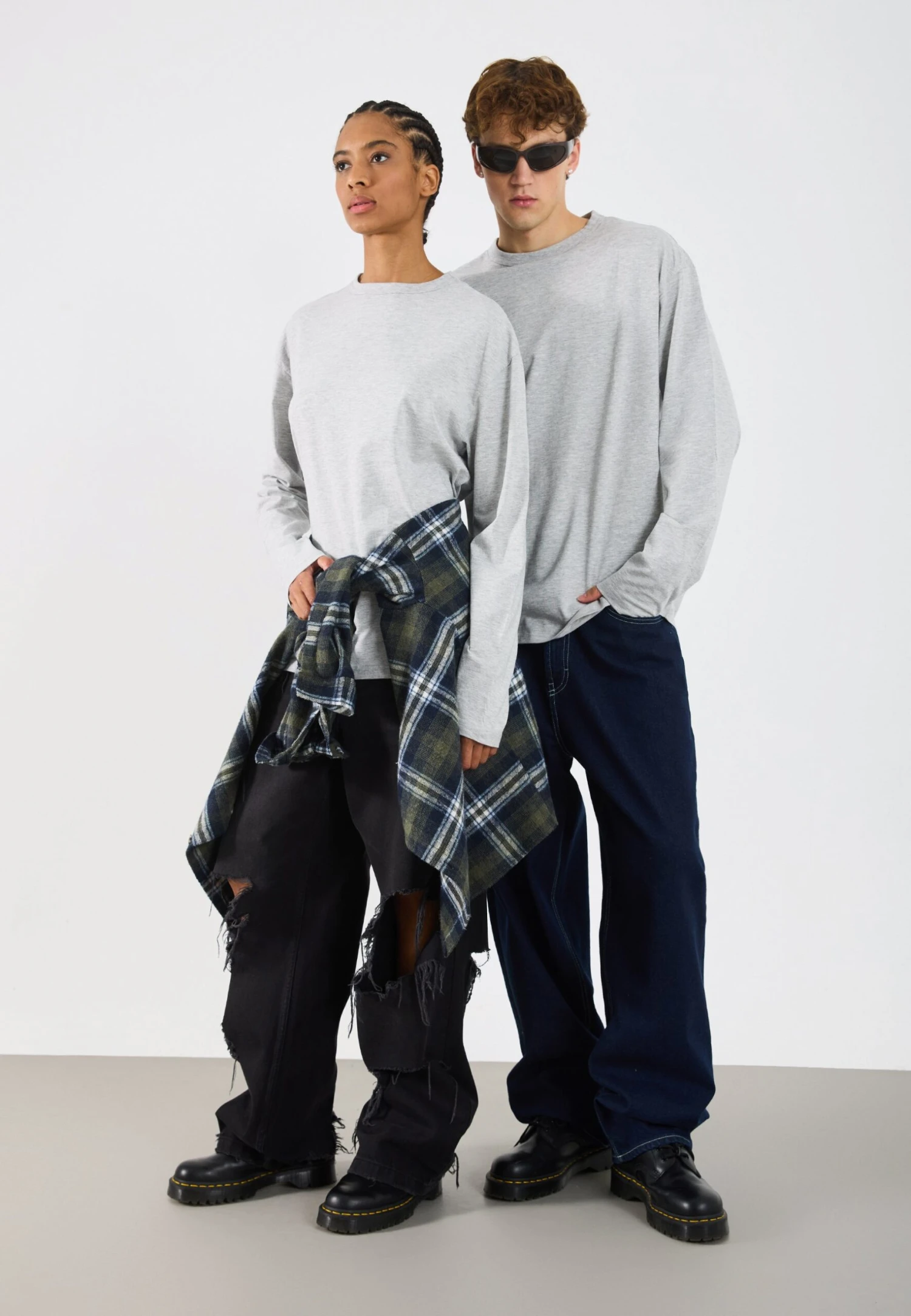 YOURTURN UNISEX 3 PACK - Long Sleeved Top - Gray/ 4 YOURTURN UNISEX 3 PACK - Long Sleeved Top - Gray/ - Image 2