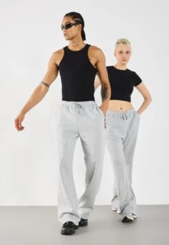 YOURTURN 2 PACK UNISEX - Tracksuit Bottoms - Black,mottled Light Grey -Yourturn Shop 5bcece25694740f4b94bcc142cc882e6
