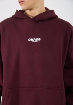 YOURTURN CHAOS OVERSIZE HEAVY HOODIE UNISEX - Sweatshirt - Vineyard Wine -Yourturn Shop 5d569939321b4eb79fef76c13f7679ba