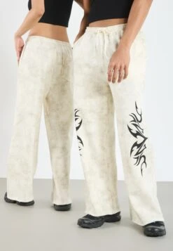 YOURTURN UNISEX - Tracksuit Bottoms - Stonewashed