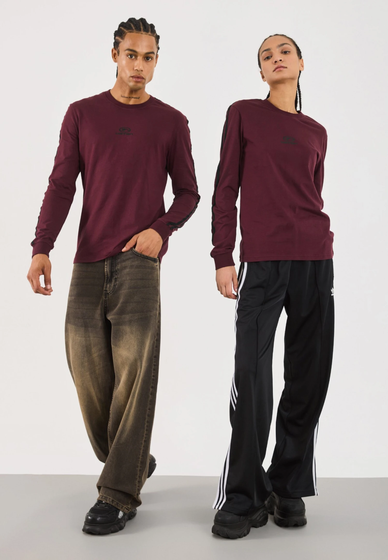 YOURTURN UNISEX - Long Sleeved Top - Bordeaux 4 YOURTURN UNISEX - Long Sleeved Top - Bordeaux - Image 2