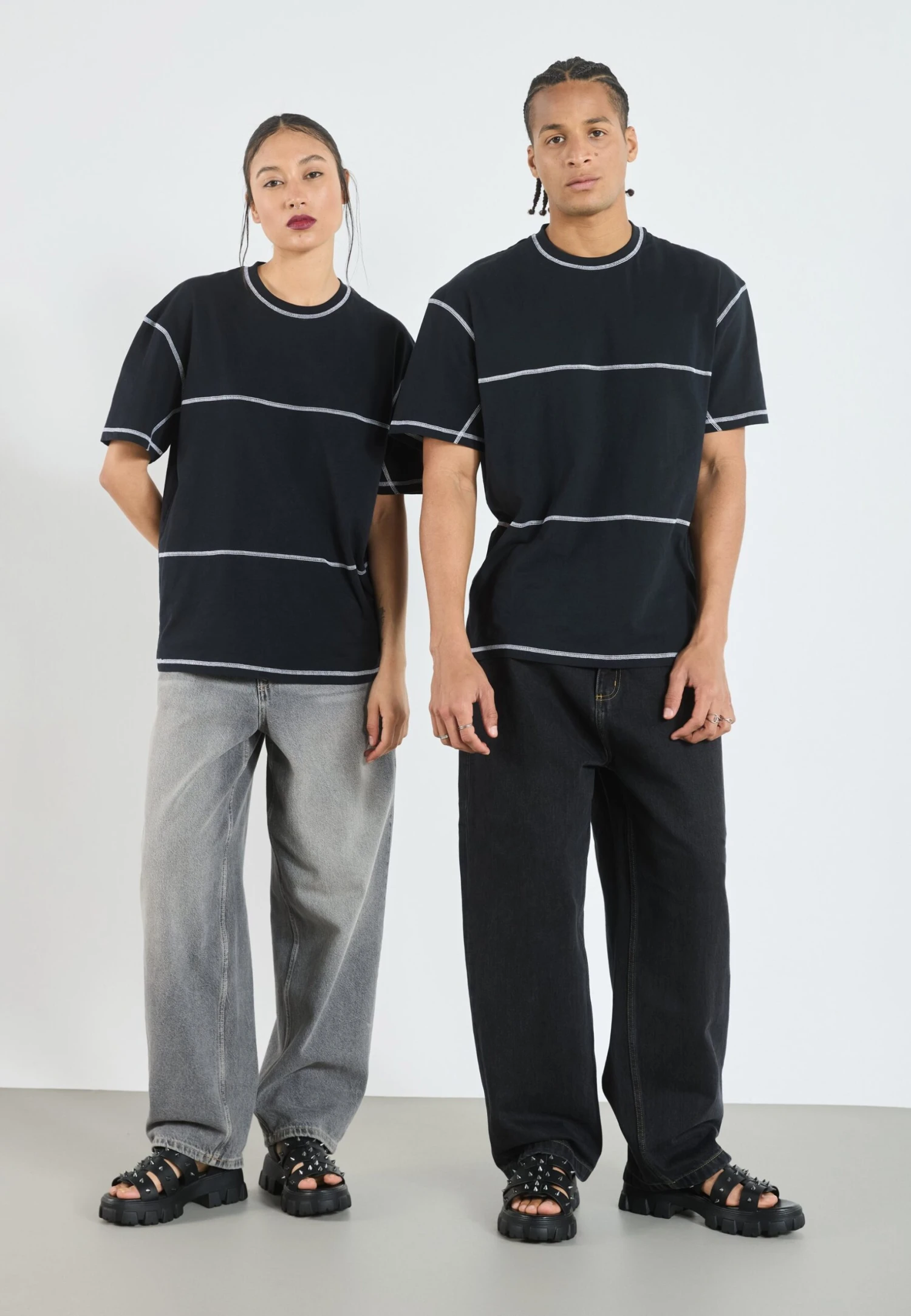 YOURTURN UNISEX - Sandals - Black 4 YOURTURN UNISEX - Sandals - Black - Image 2