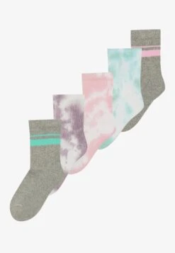 UNISEX 5 PACK - Socks - White/mottled Light Grey