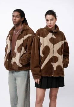 YOURTURN UNISEX - Winter Jacket - Brown / Lighter Brown