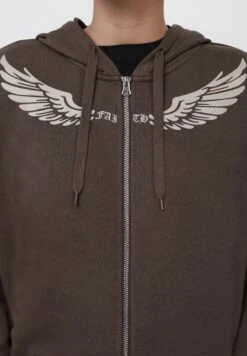 YOURTURN UNISEX - Zip-up Sweatshirt - Brown -Yourturn Shop 618fad906ac64c4da05c50c8698a9d43