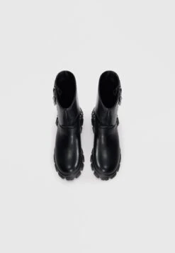 YOURTURN UNISEX - Cowboy/biker Ankle Boot - Black 11 YOURTURN UNISEX - Cowboy/biker Ankle Boot - Black -Yourturn Shop 64453a51591d49409cfffadbfb727eb9