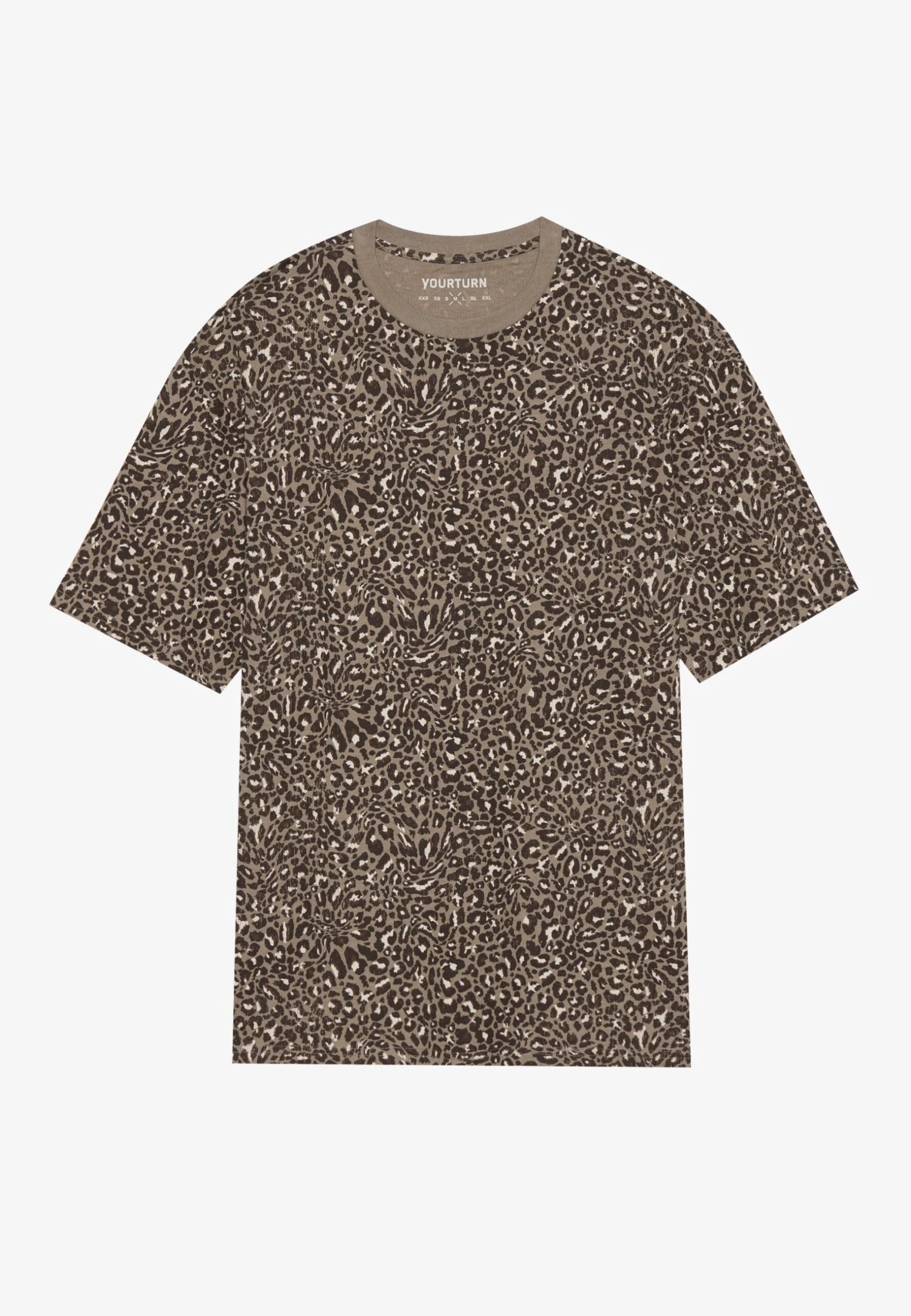 YOURTURN BASIC OVERSIZED T-SHIRT UNISEX 3 PACK - Basic T-shirt - Bright White/ Leopard Aop /true Black 10 YOURTURN BASIC OVERSIZED T-SHIRT UNISEX 3 PACK - Basic T-shirt - Bright White/ Leopard Aop /true Black - Image 8