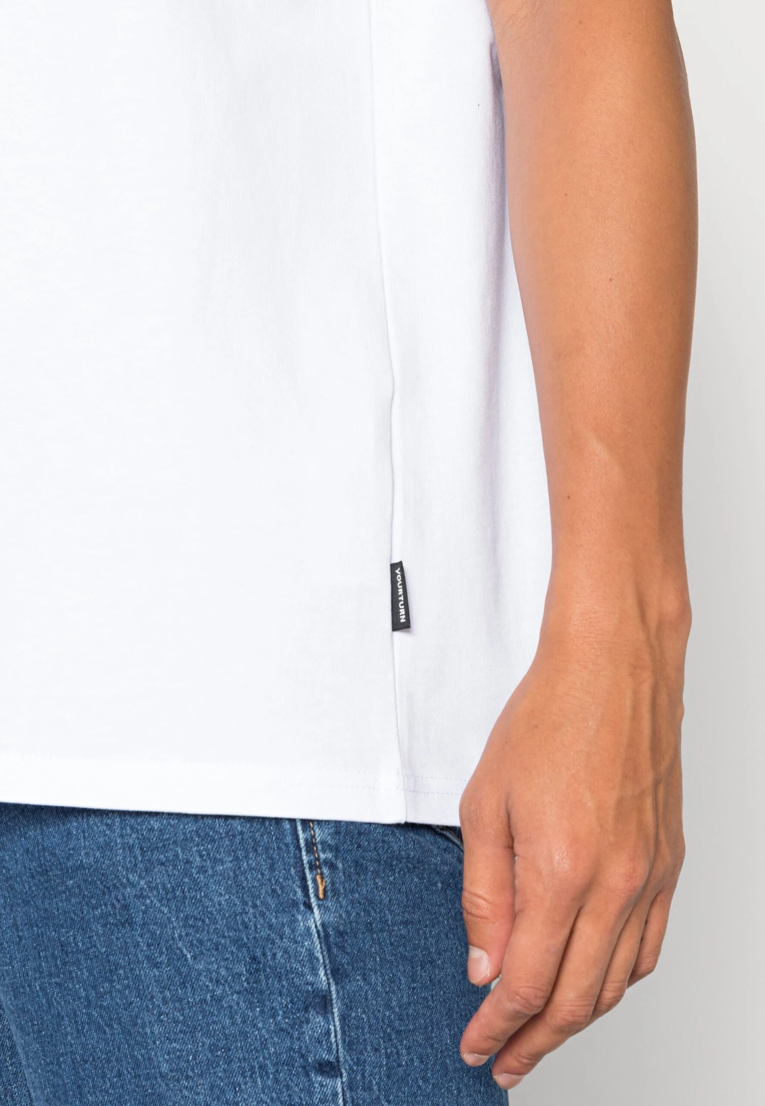 YOURTURN Heavy Weight Tee Unisex - Basic T-Shirt - White 7 YOURTURN Heavy Weight Tee Unisex - Basic T-Shirt - White - Image 5