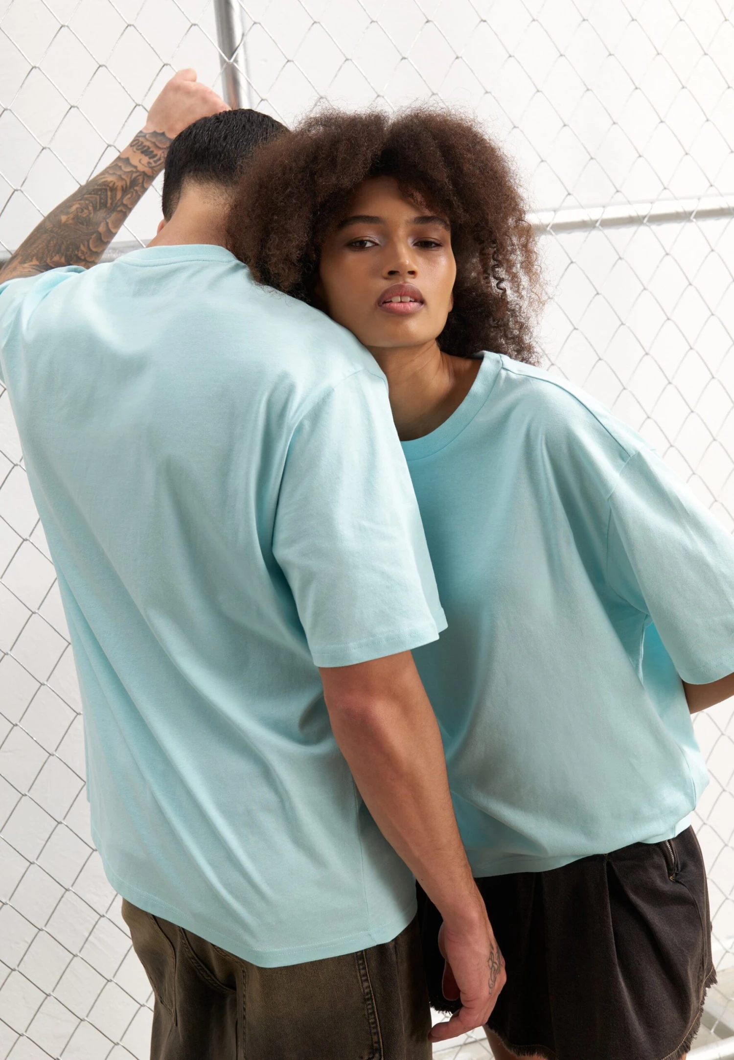 YOURTURN UNISEX 3 PACK BASIC OVERSIZED T-SHIRT - Basic T-shirt - Royal Blue/white/light Blue 7 YOURTURN UNISEX 3 PACK BASIC OVERSIZED T-SHIRT - Basic T-shirt - Royal Blue/white/light Blue - Image 5