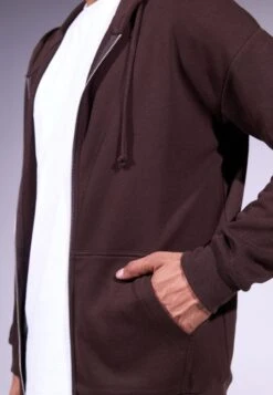 YOURTURN UNISEX - Zip-up Sweatshirt - Coffee Bean -Yourturn Shop 6833dddf97aa4988815c056c97dfa05f