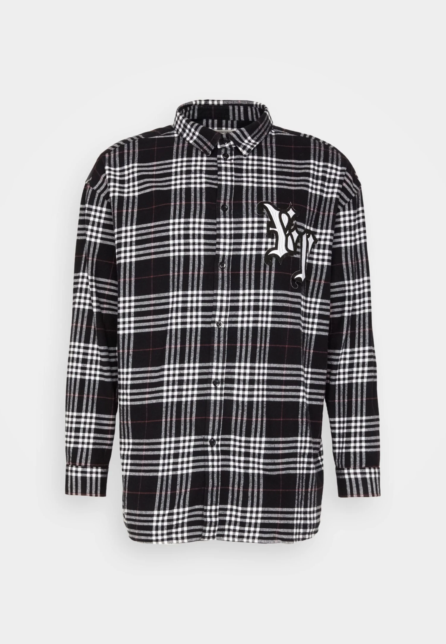 YOURTURN Unisex - Button-Down Blouse - White/Black 7 YOURTURN Unisex - Button-Down Blouse - White/Black - Image 5