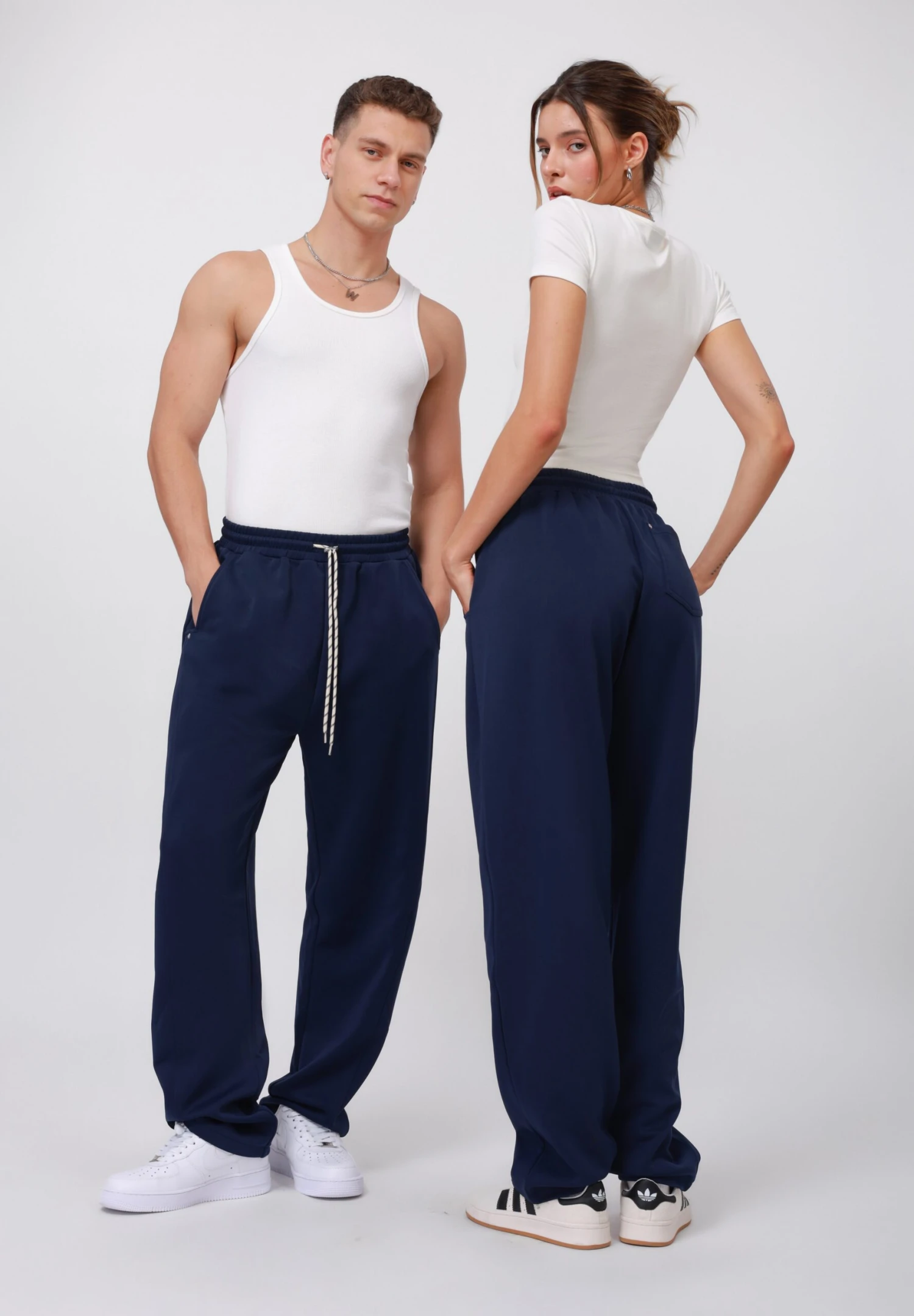 YOURTURN UNISEX - Tracksuit Bottoms - Navy 5 YOURTURN UNISEX - Tracksuit Bottoms - Navy - Image 3