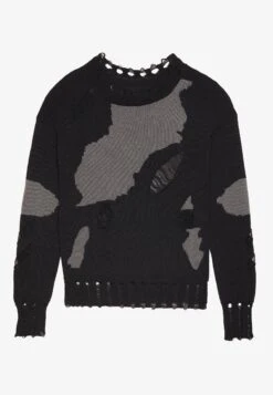 YOURTURN UNISEX - Jumper - Black/beige -Yourturn Shop 70ac1a8c14ad43c985ab7cc10315b41a