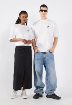 YOURTURN UNISEX 2 PACK - Print T-shirt - True Black/bright White