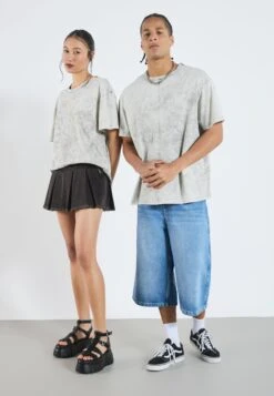 YOURTURN UNISEX - Print T-shirt - Light Grey Washed -Yourturn Shop 7179274cf815494ab60337eff0b61b17