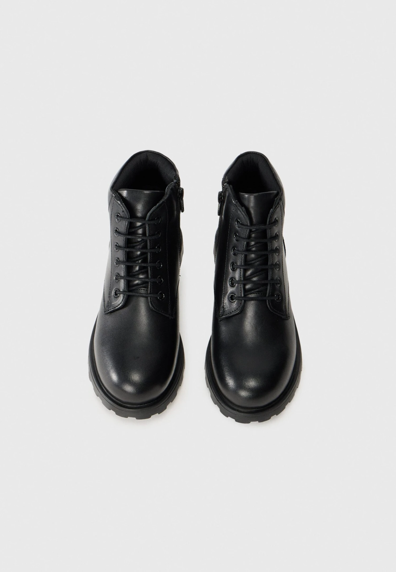 LEATHER UNISEX - Lace-up Ankle Boots - Black 6 LEATHER UNISEX - Lace-up Ankle Boots - Black - Image 4