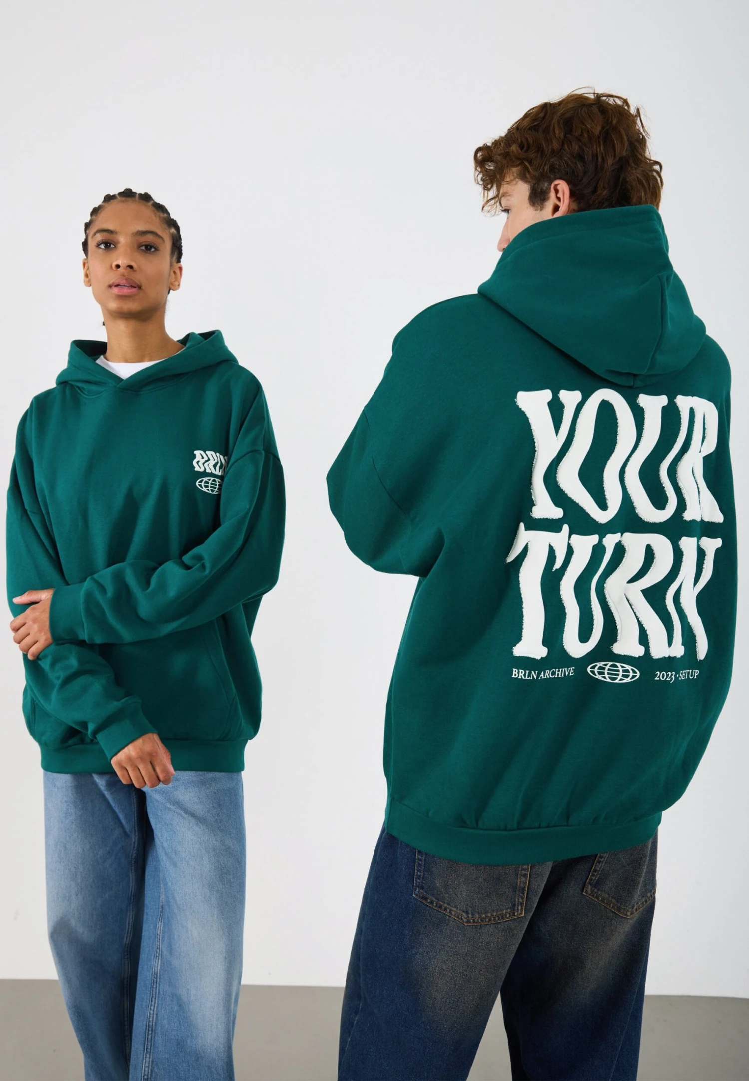YOURTURN UNISEX - Sweatshirt - Botanical Green Tcx 6 YOURTURN UNISEX - Sweatshirt - Botanical Green Tcx - Image 4