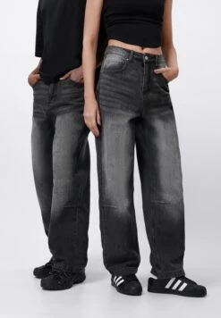 YOURTURN UNISEX - Baggy Jeans - 955 - Black Denim