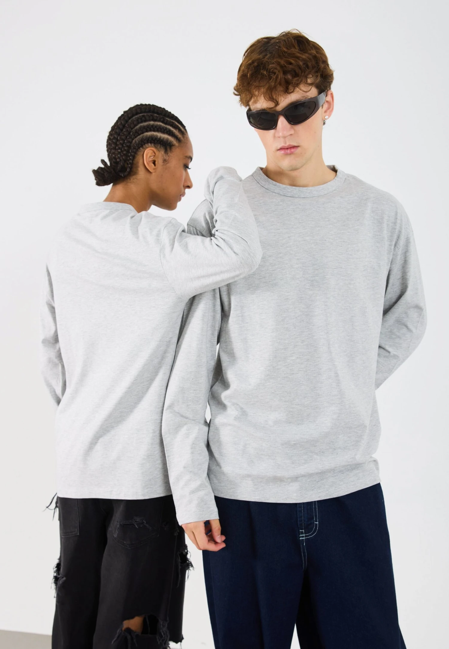 YOURTURN UNISEX 3 PACK - Long Sleeved Top - Gray/ 6 YOURTURN UNISEX 3 PACK - Long Sleeved Top - Gray/ - Image 4