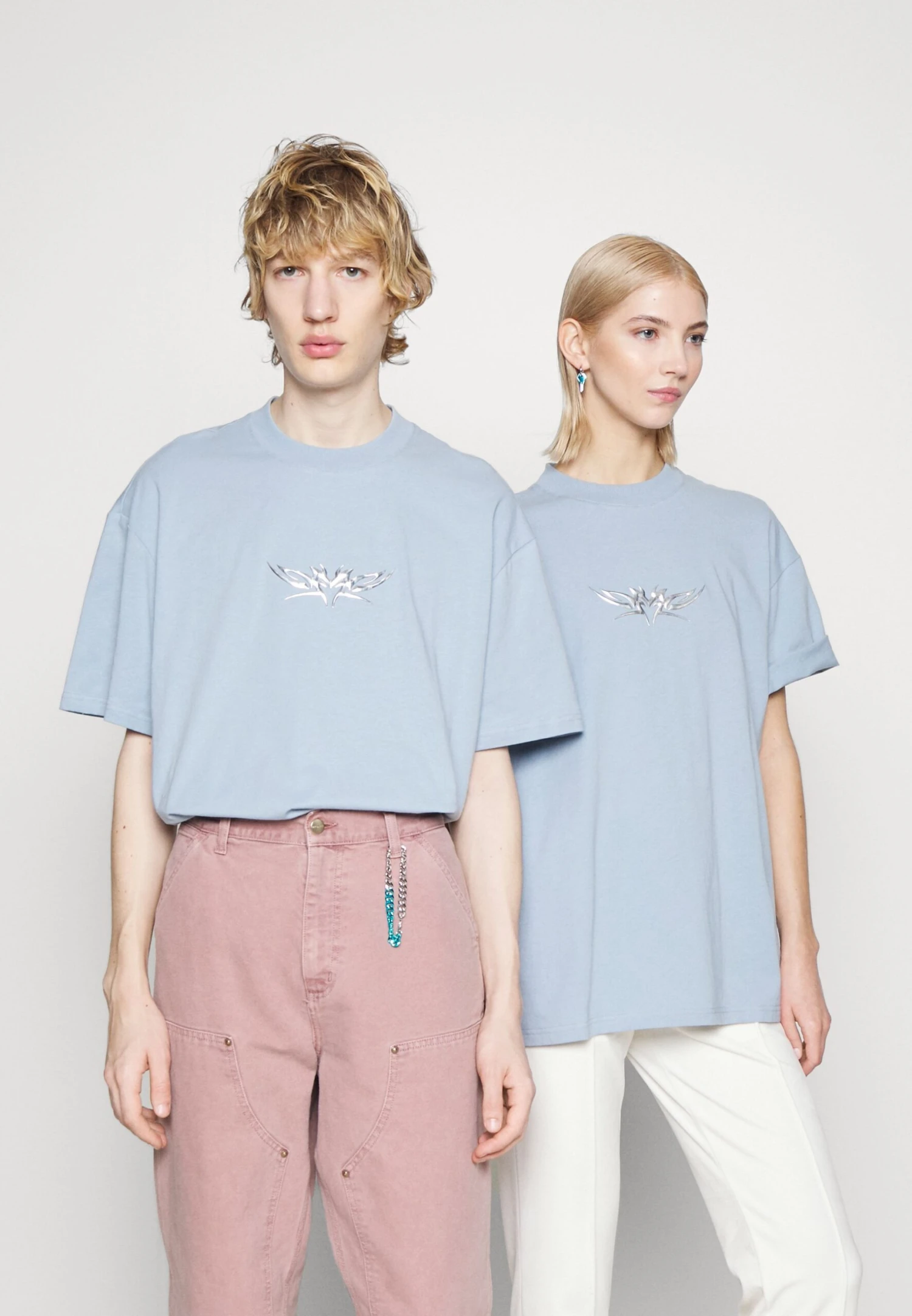 YOURTURN Print T-Shirt - Light Blue 3 YOURTURN Print T-Shirt - Light Blue