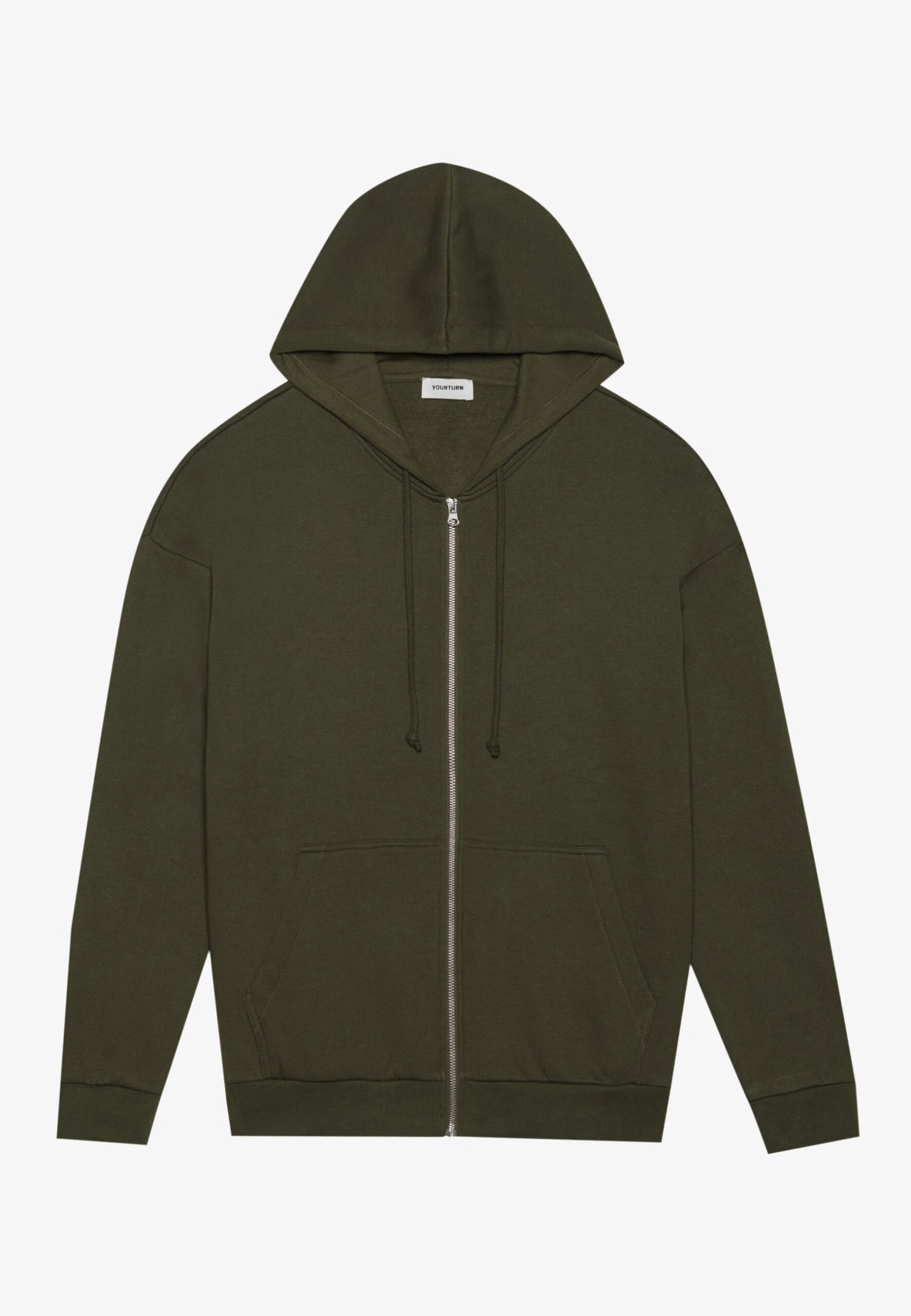 YOURTURN UNISEX - Zip-up Sweatshirt - Tan 15 YOURTURN UNISEX - Zip-up Sweatshirt - Tan - Image 13