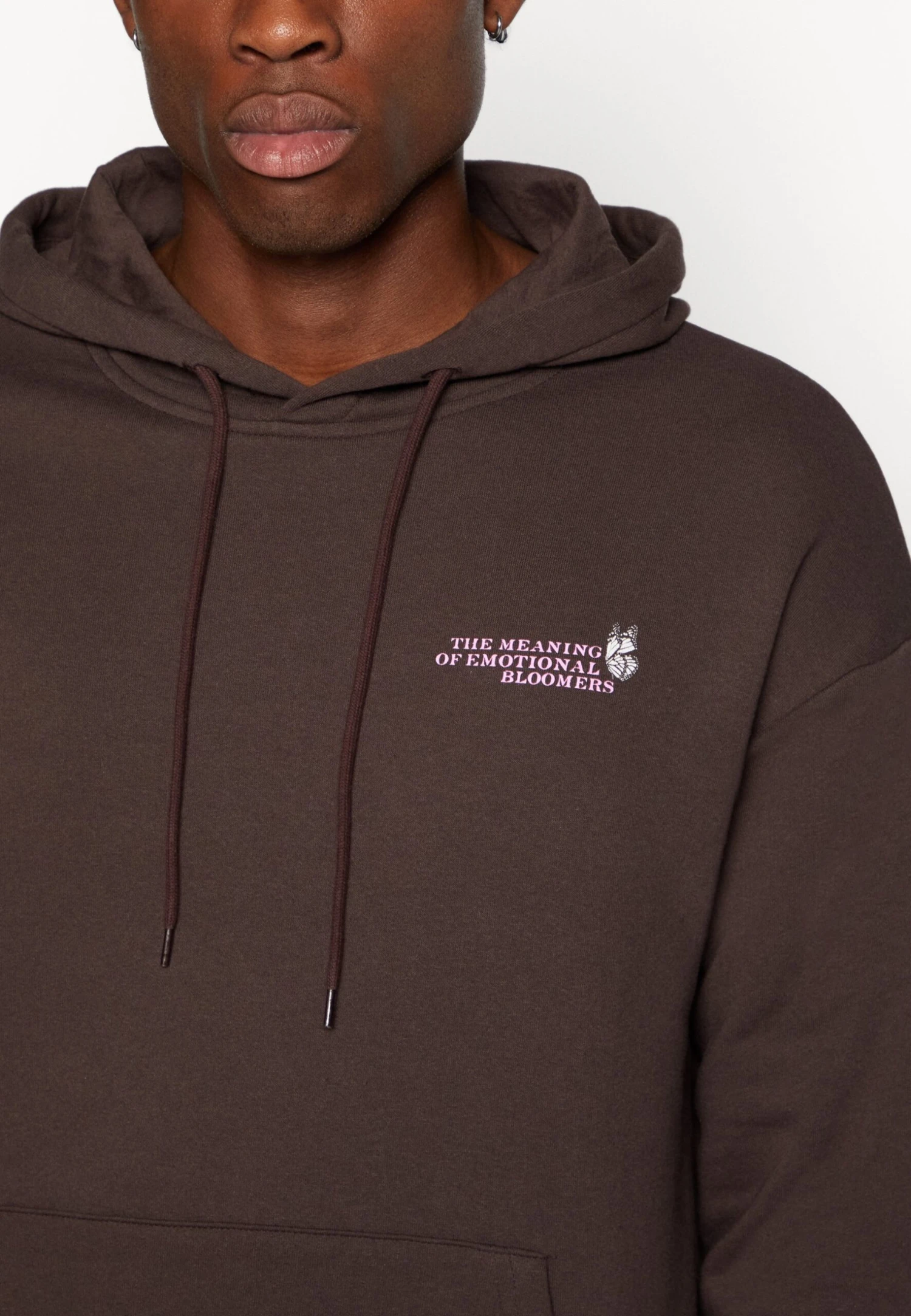 YOURTURN Hoodie- Sweatshirt - Brown 8 YOURTURN Hoodie- Sweatshirt - Brown - Image 6