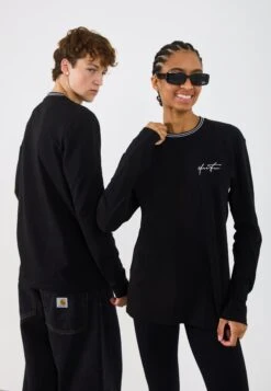 YOURTURN UNISEX - Long Sleeved Top - True Black