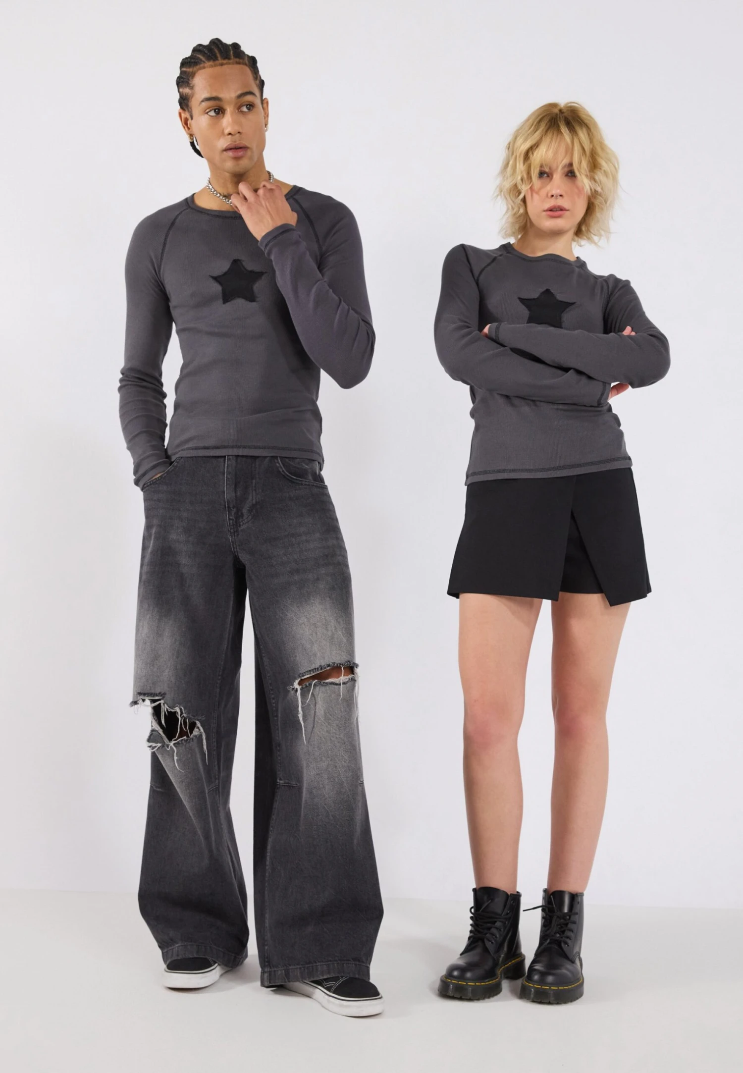 YOURTURN UNISEX - Long Sleeved Top - Forged Iron 4 YOURTURN UNISEX - Long Sleeved Top - Forged Iron - Image 2