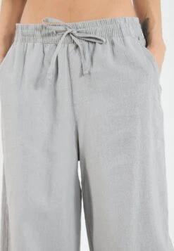 YOURTURN LINEN MIX BLEND UNISEX - Trousers - Ultimate Grey -Yourturn Shop 84d6318d0474432394a80d42a97e24db