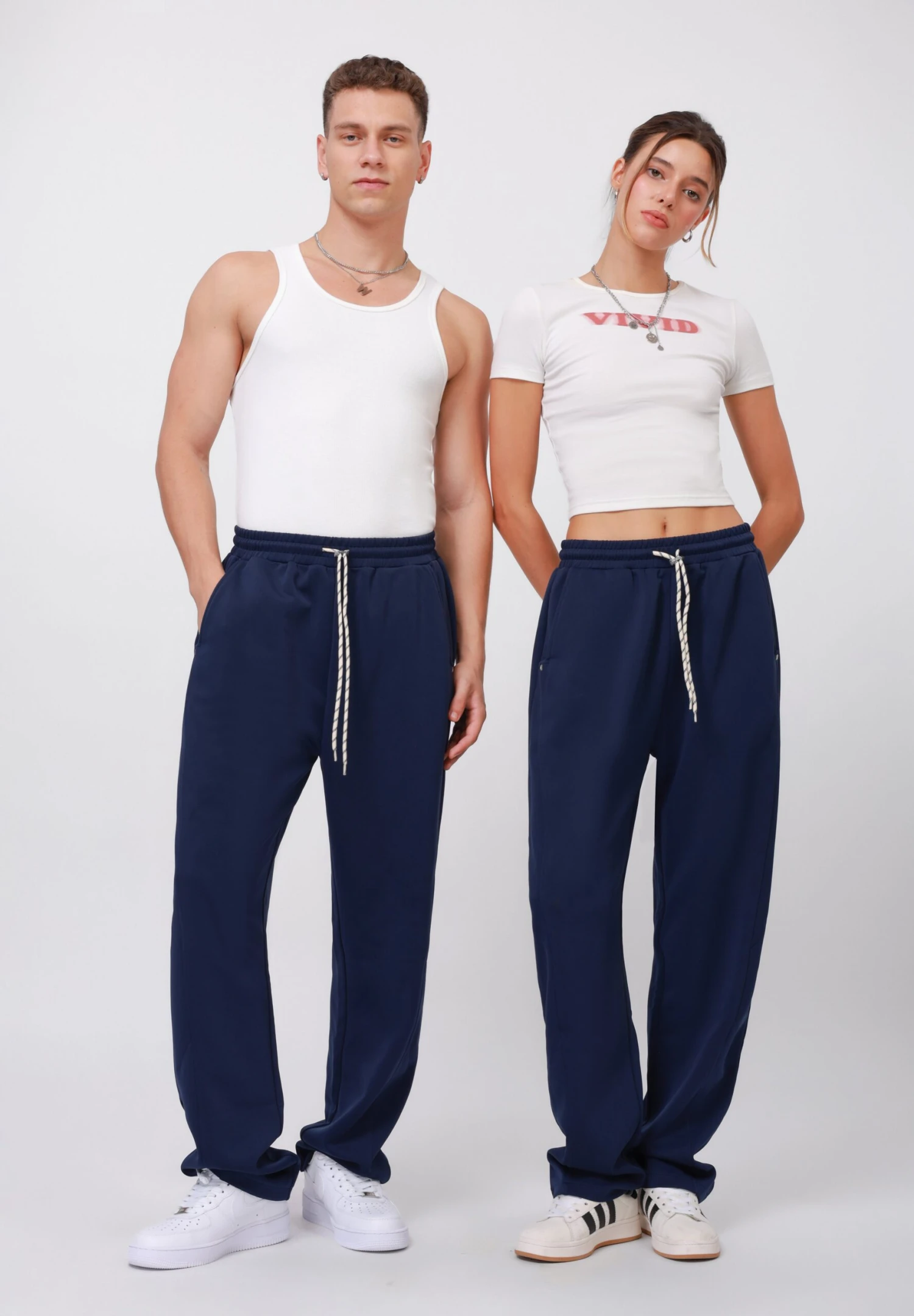 YOURTURN UNISEX - Tracksuit Bottoms - Navy 4 YOURTURN UNISEX - Tracksuit Bottoms - Navy - Image 2