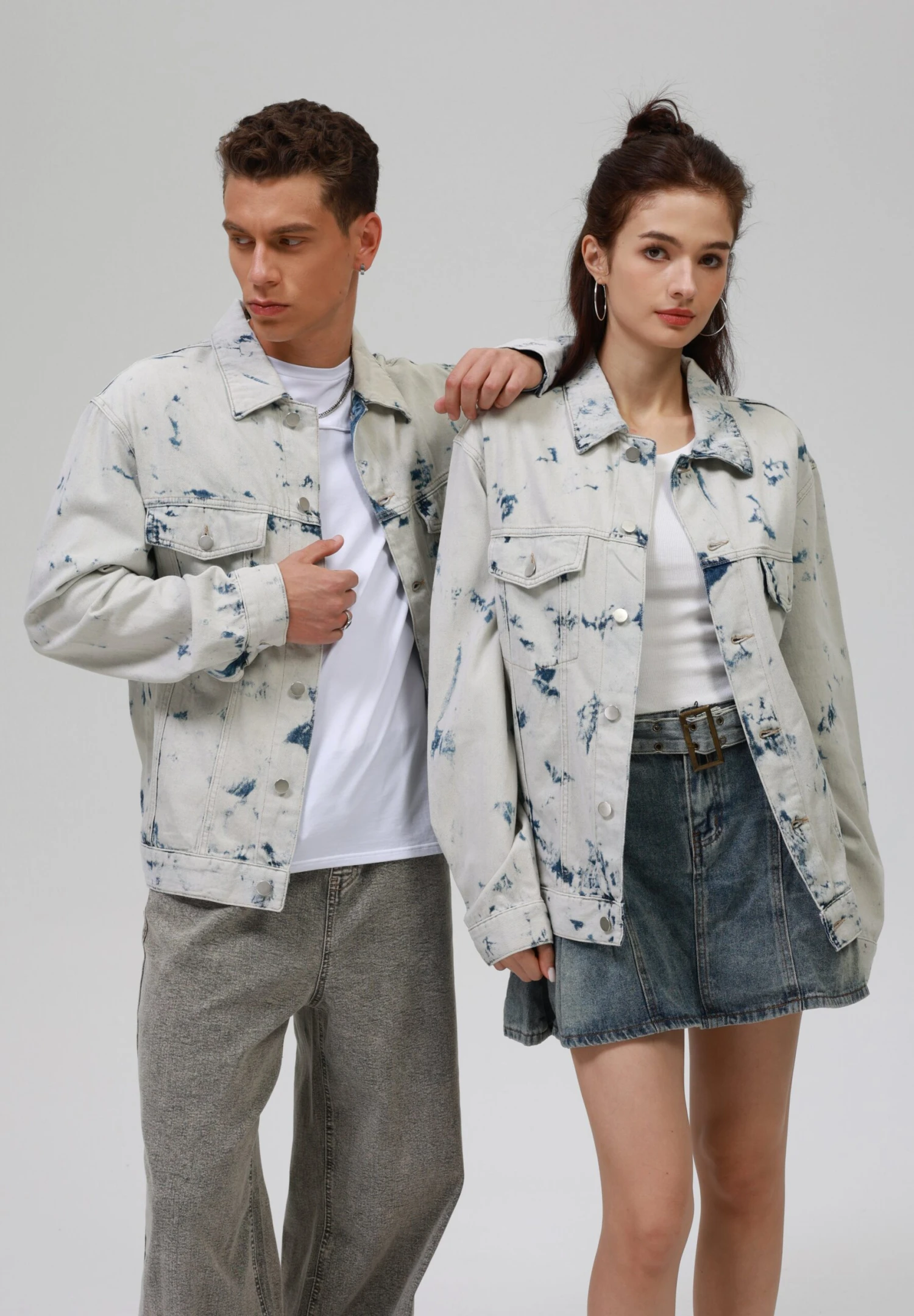 YOURTURN UNISEX - Denim Jacket - Rinsed 3 YOURTURN UNISEX - Denim Jacket - Rinsed