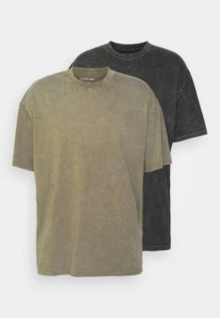 YOURTURN 2 Pack Unisex - Basic T-Shirt - Black/Olive 14 YOURTURN 2 Pack Unisex - Basic T-Shirt - Black/Olive -Yourturn Shop 87650e8a40104bc792f82977074a6138