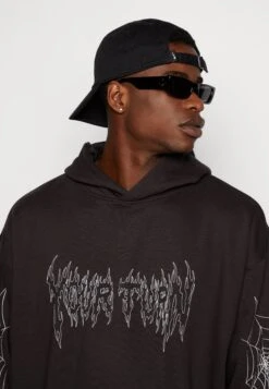 YOURTURN Spiderweb Unisex - Hoodie - Black -Yourturn Shop 877522faa1f24f66bef4da2574f5133a