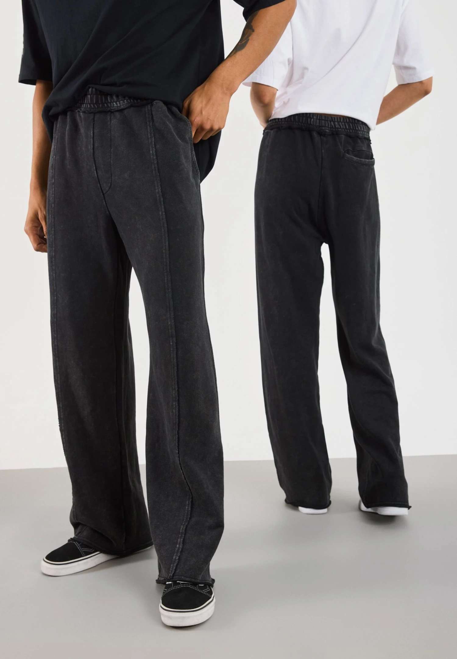 YOURTURN UNISEX - Tracksuit Bottoms - Washed Dk Grey 3 YOURTURN UNISEX - Tracksuit Bottoms - Washed Dk Grey