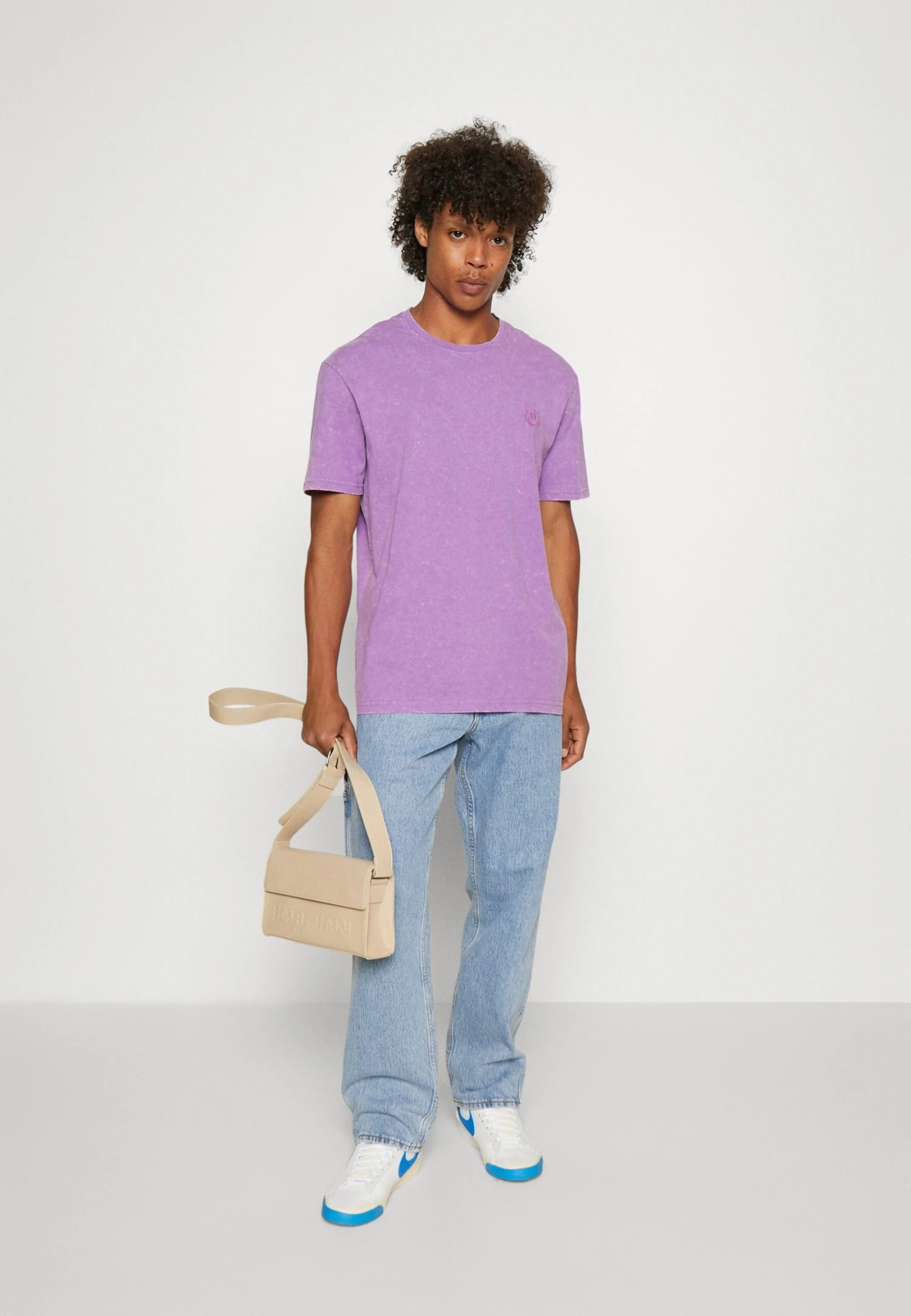 YOURTURN Yt-0722-1002Smiley Wash Tee / 404 - Purple - Basic T-Shirt - 404 - Purple 4 YOURTURN Yt-0722-1002Smiley Wash Tee / 404 - Purple - Basic T-Shirt - 404 - Purple - Image 2