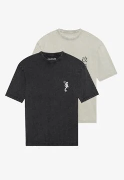 YOURTURN 2 PACK UNISEX - Print T-shirt - Black / Khaki Washed -Yourturn Shop 8934adffbda54fb19f7da70f352f268c