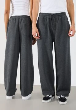 YOURTURN UNISEX - Tracksuit Bottoms - Dark Grey Melange