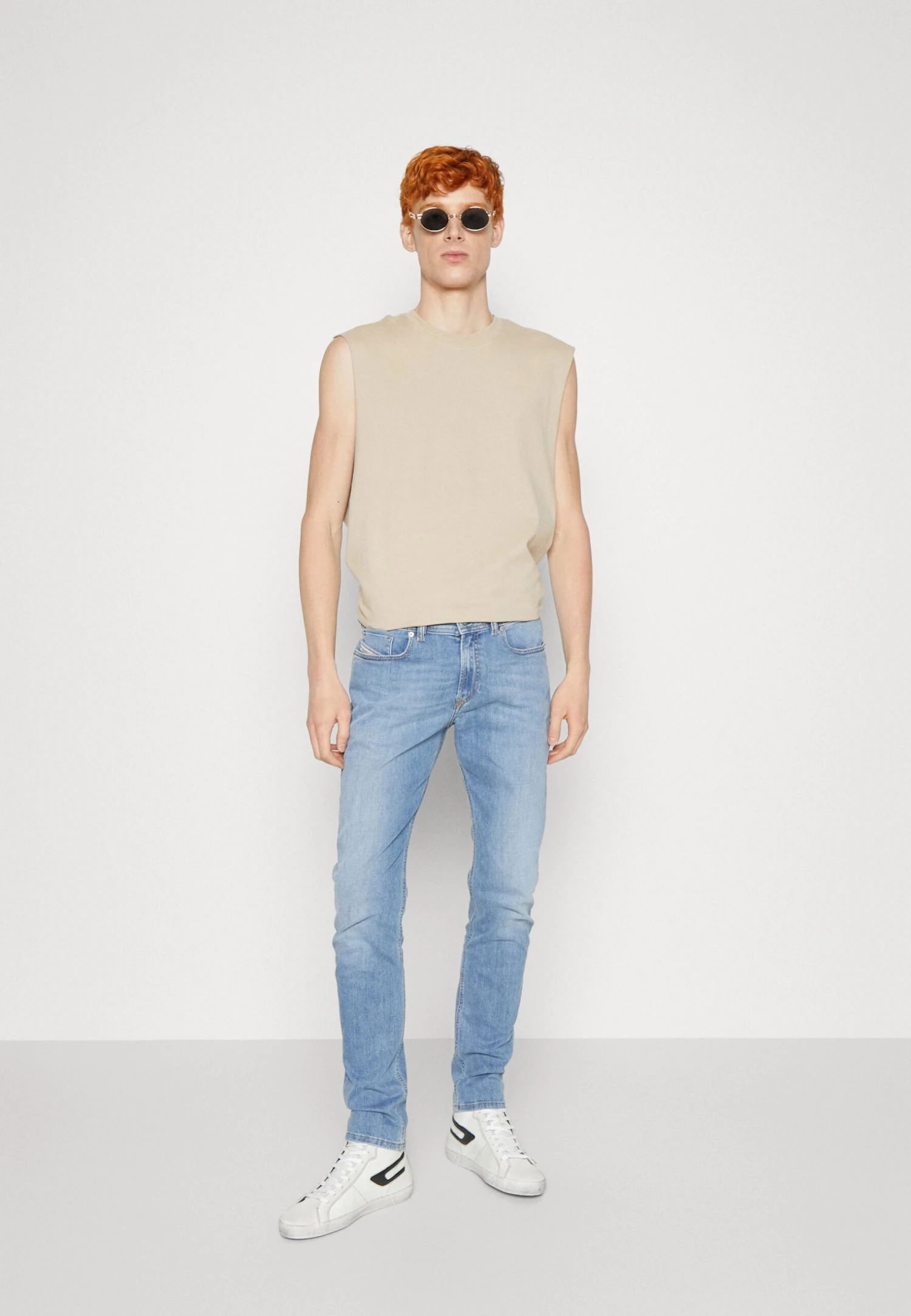 YOURTURN Unisex 2 Pack - Top - Beige/Dark Blue 3 YOURTURN Unisex 2 Pack - Top - Beige/Dark Blue