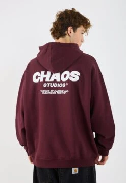 YOURTURN CHAOS OVERSIZE HEAVY HOODIE UNISEX - Sweatshirt - Vineyard Wine -Yourturn Shop 8f31e29d3fa14bc99d54dcf490ab548f