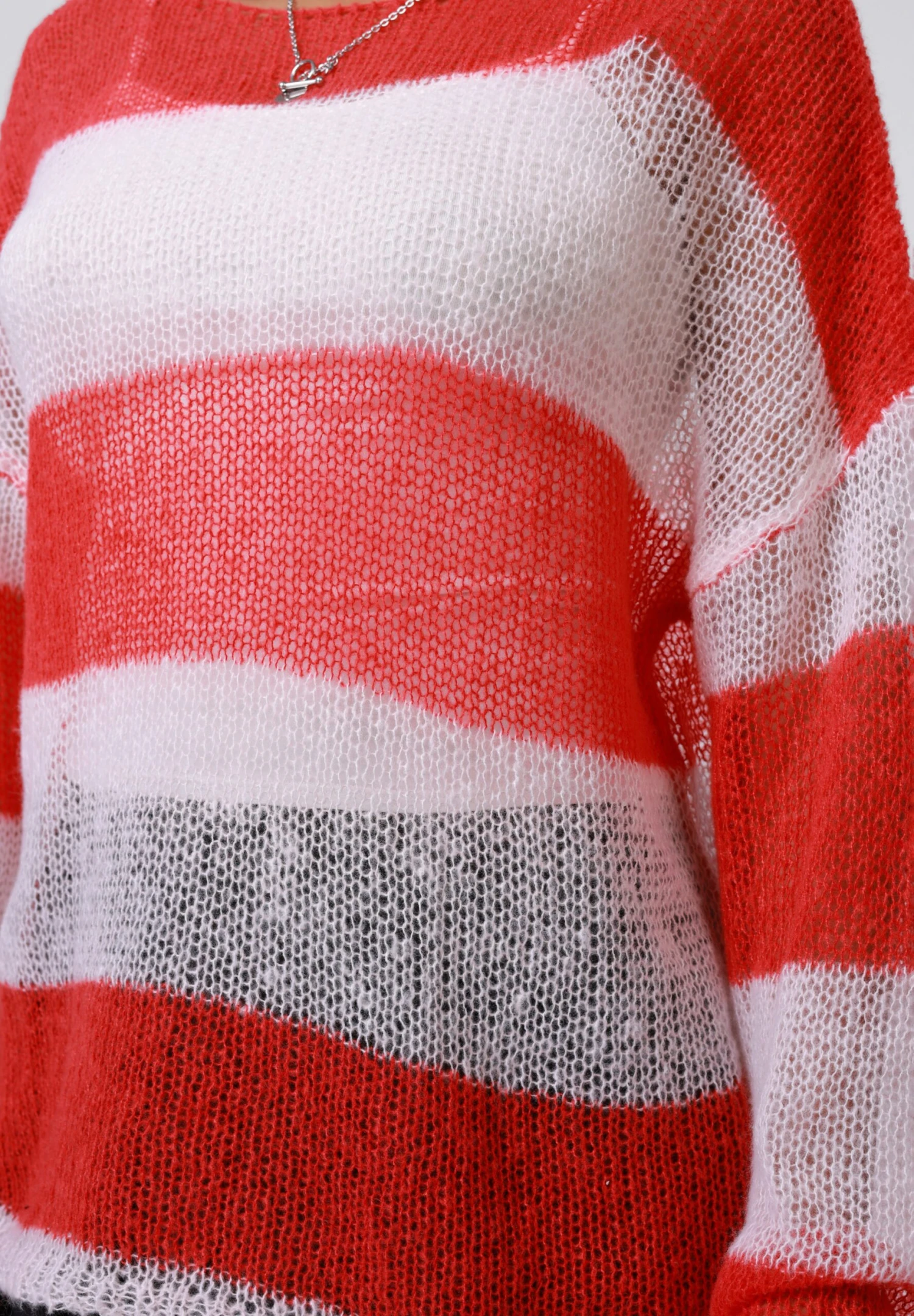 YOURTURN UNISEX - Jumper - Red/ecru 7 YOURTURN UNISEX - Jumper - Red/ecru - Image 5