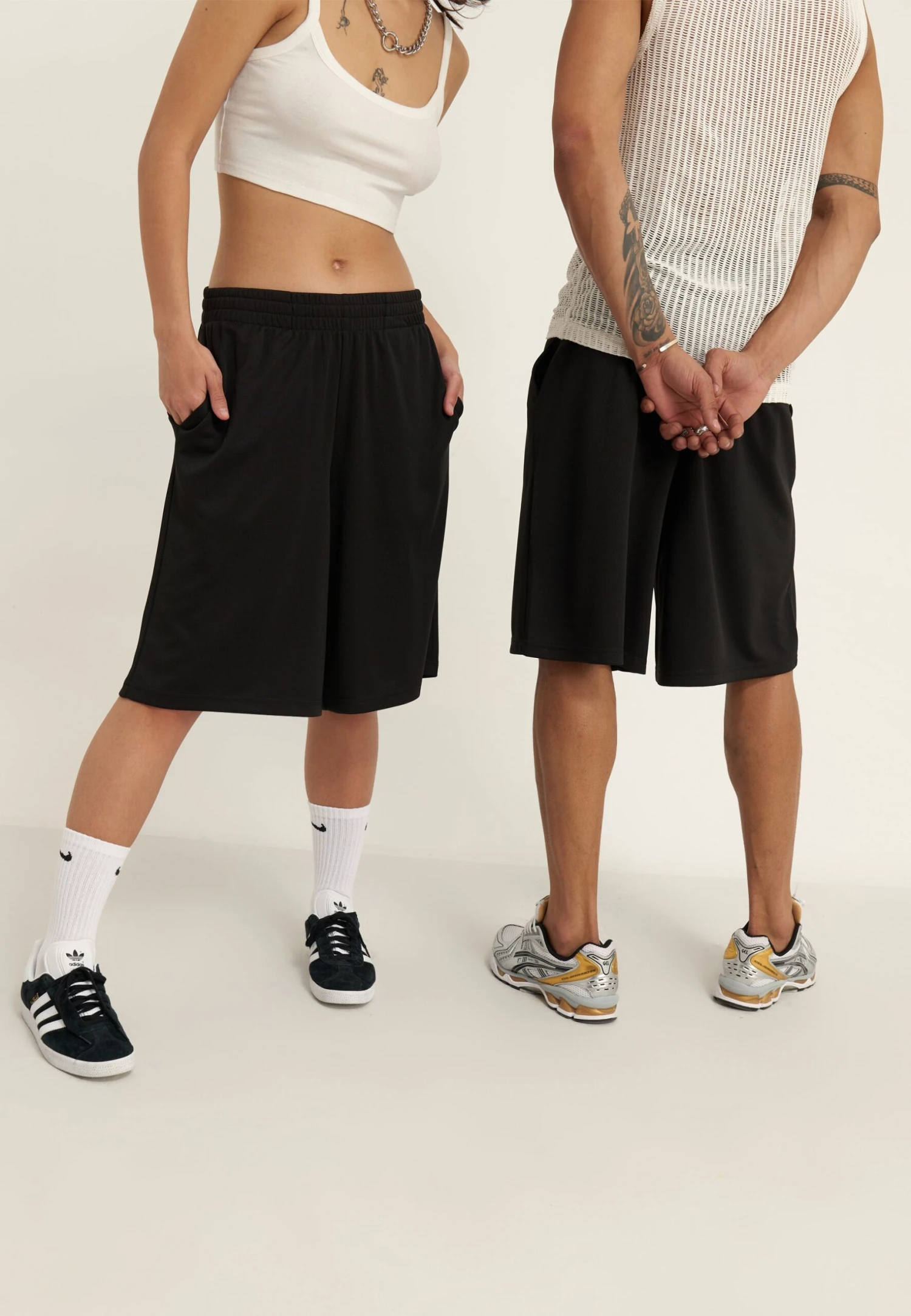 YOURTURN BASKETBALL MESH SHORTS UNISEX - Tracksuit Bottoms - Black 5 YOURTURN BASKETBALL MESH SHORTS UNISEX - Tracksuit Bottoms - Black - Image 3